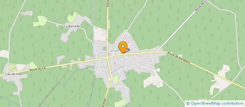 localisation de l'entreprise ASSOCIATION POINT RENCONTRE JEUNES  CARCANS