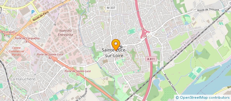 localisation de l'entreprise ASSOCIATION POIRIER PALARDY à SAINTE-LUCE-SUR-LOIRE