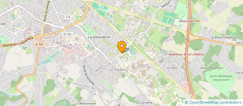 localisation de l'entreprise ASSOCIATION POITEVINE DE PARASITOLOGIE ET MYCOLOGIE  POITIERS