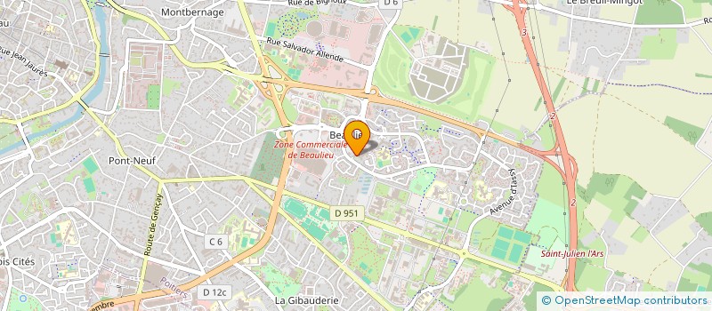 localisation de l'entreprise ASSOCIATION POITEVINE DE SOLIDARITE à POITIERS
