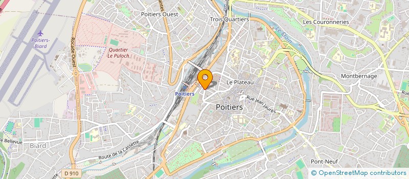 localisation de l'entreprise ASSOCIATION POITIERS SUD à POITIERS