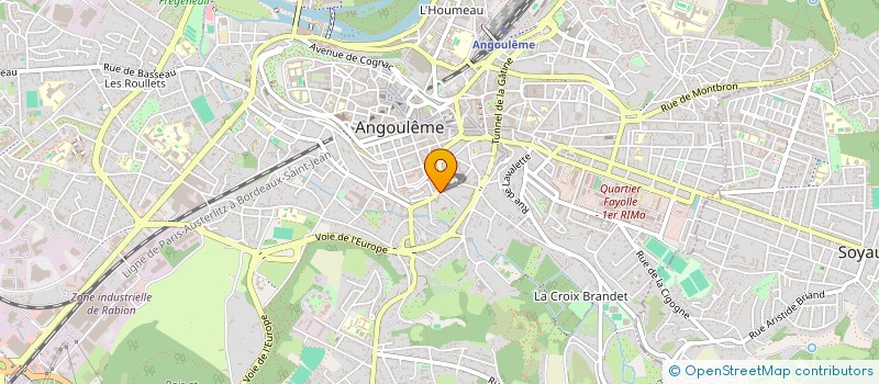 localisation de l'entreprise ASSOCIATION POITOU CHARENTES ANESTHESIE à ANGOULEME