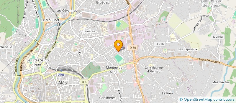 localisation de l'entreprise ASSOCIATION POKER CLUB ALESIEN - APCA  ALES