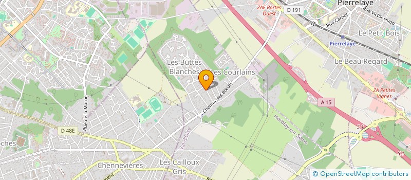 localisation de l'entreprise ASSOCIATION POKER FOOTBALL  HERBLAY-SUR-SEINE