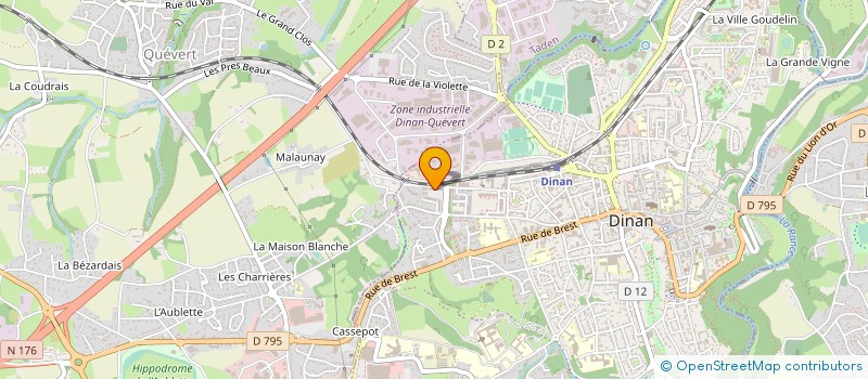 localisation de l'entreprise ASSOCIATION POLE CRISTAL à DINAN