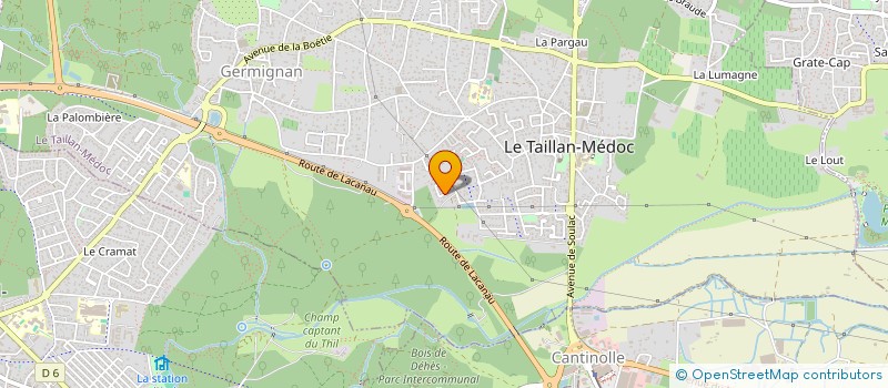 localisation de l'entreprise ASSOCIATION POLE DANCE BORDEAUX  LE TAILLAN-MEDOC