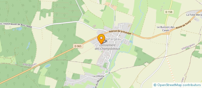 localisation de l'entreprise ASSOCIATION POLE MERES-ENFANTS INTERNATIONAL  VILLEFARGEAU