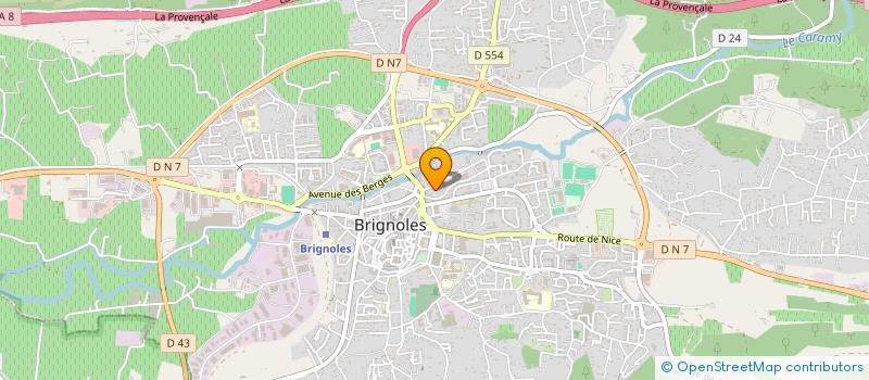 localisation de l'entreprise ASSOCIATION POLE SUD VAR à BRIGNOLES