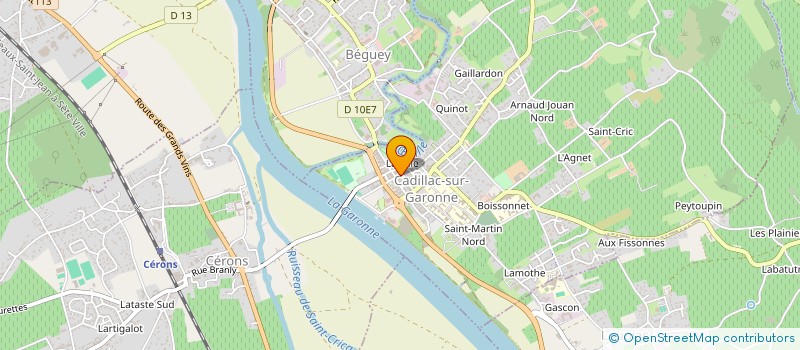 localisation de l'entreprise ASSOCIATION POLINE KARTON  CADILLAC-SUR-GARONNE