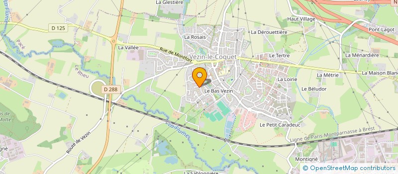 localisation de l'entreprise ASSOCIATION POLITIQUE VEZIN ENSEMBLE  VEZIN-LE-COQUET