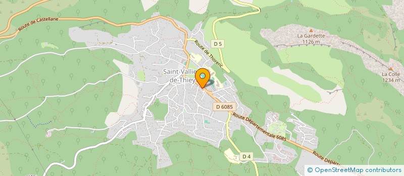 localisation de l'entreprise ASSOCIATION POMPIERS GRASSE MENTON POUR L AIDE HUMANITAIRE à SAINT-VALLIER-DE-THIEY
