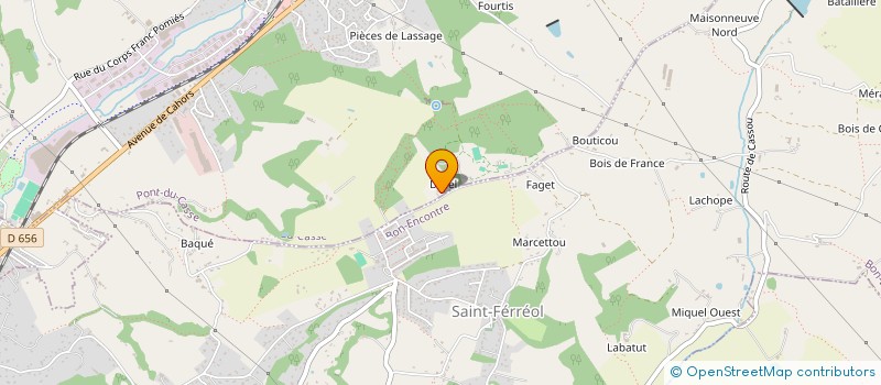 localisation de l'entreprise ASSOCIATION PONEY CLUB  PONT-DU-CASSE