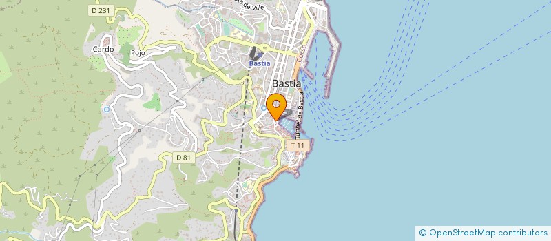 localisation de l'entreprise ASSOCIATION POOTE à BASTIA