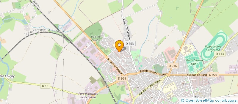 localisation de l'entreprise ASSOCIATION POP à ARGENTAN