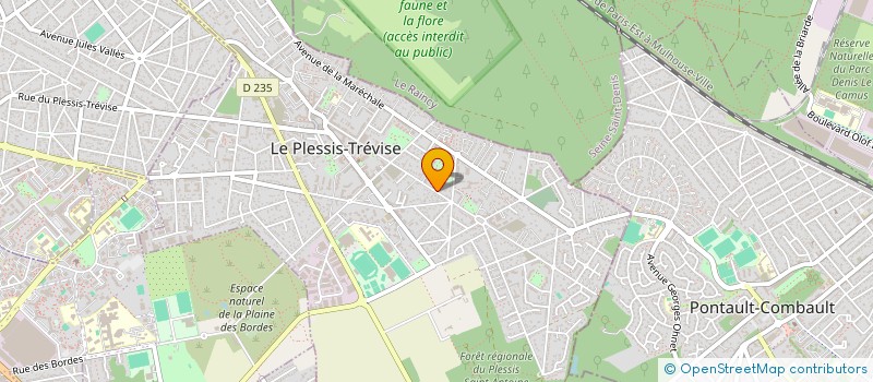 localisation de l'entreprise ASSOCIATION POP CORN  LE PLESSIS-TREVISE