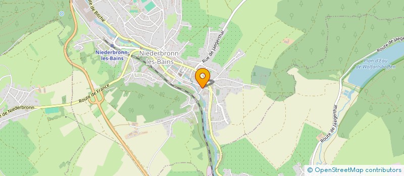 localisation de l'entreprise ASSOCIATION POPULAIRE FAMILIALE  NIEDERBRONN-LES-BAINS