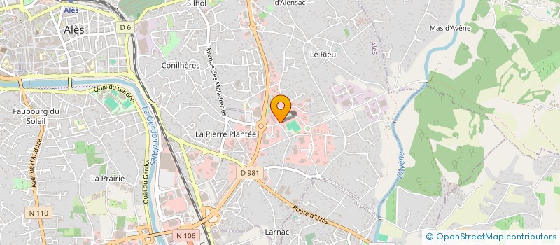 localisation de l'entreprise ASSOCIATION PORC PLEIN AIR DES CEVENNES - DESIGNEE BARON DES CEVENNES  ALES