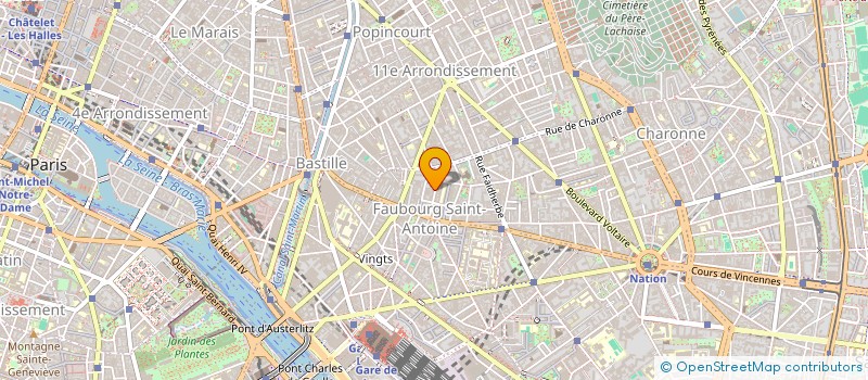 localisation de l'entreprise ASSOCIATION PORTE DES LILAS  PARIS