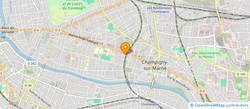 localisation de l'entreprise ASSOCIATION PORTES OUVERTES  CHAMPIGNY-SUR-MARNE