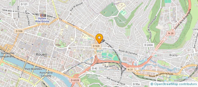 localisation de l'entreprise ASSOCIATION PORTIER LEFRANC à ROUEN