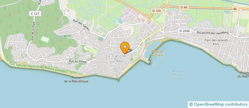 localisation de l'entreprise ASSOCIATION PORTIQUE CLUB à LA TRANCHE-SUR-MER