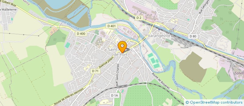 localisation de l'entreprise ASSOCIATION PORTOISE DE DEFENSE A TOUTES VICTIMES D'AFFAISSEMENTS OU AUTRES DESORDRES  SAINT-NICOLAS-DE-PORT