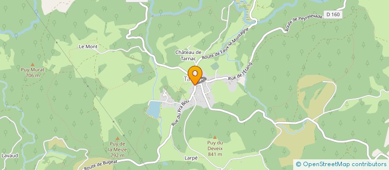 localisation de l'entreprise ASSOCIATION PORTRON PORTRON LOPEZ  TARNAC