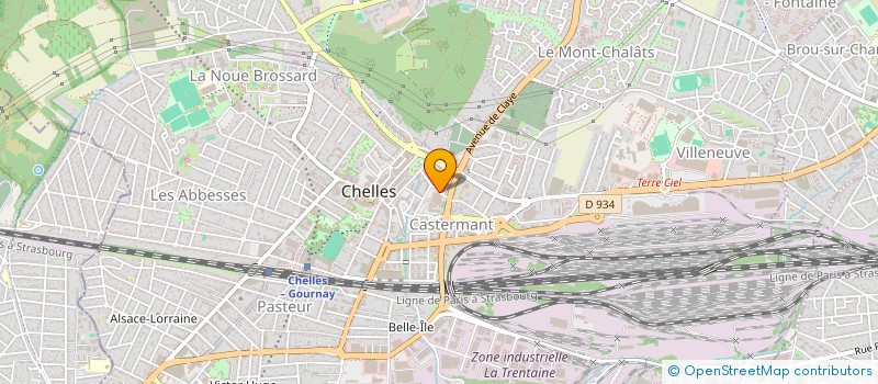 localisation de l'entreprise ASSOCIATION PORTUGAISE DE CHELLES PROVINCIAS DO MINHO  CHELLES