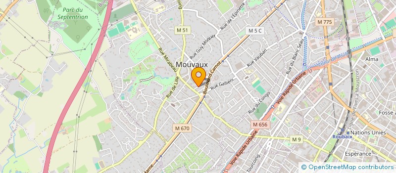 localisation de l'entreprise ASSOCIATION POSE TON SAC à MOUVAUX