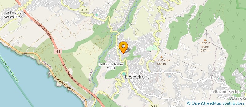 localisation de l'entreprise ASSOCIATION POSITIVE COACHING REUNION  LES AVIRONS