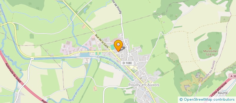 localisation de l'entreprise ASSOCIATION POUILLY HANDBALL  POUILLY-EN-AUXOIS