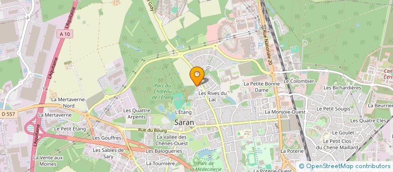 localisation de l'entreprise ASSOCIATION POULPE ATTITUDE  SARAN