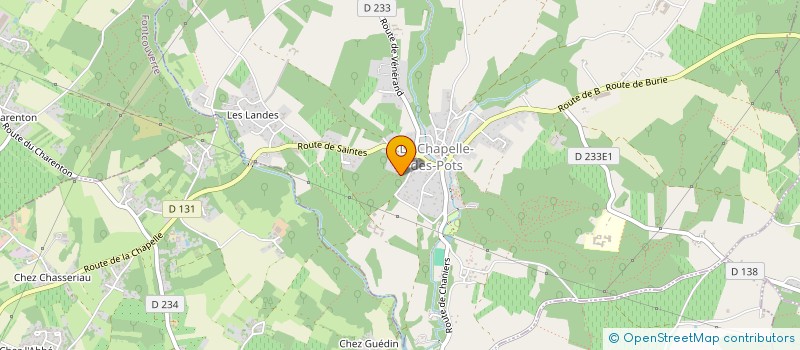 localisation de l'entreprise ASSOCIATION POUPENN  LA CHAPELLE-DES-POTS