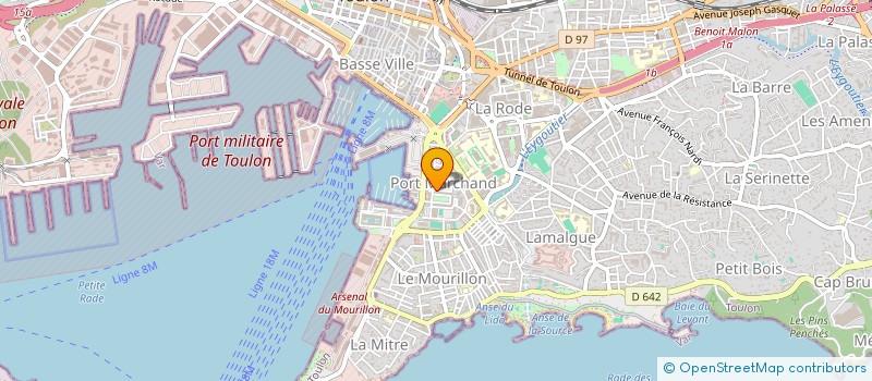 localisation de l'entreprise ASSOCIATION POUR ADULTES ET JEUNES HANDICAPES  TOULON