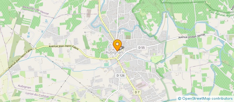 localisation de l'entreprise ASSOCIATION POUR ADULTES ET JEUNES HANDICAPES COMITE DE VAUCLUSE  AUBIGNAN