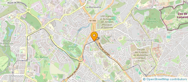 localisation de l'entreprise ASSOCIATION POUR AIDER AU PERFECTIONNEMENT POST UNIVERSITAIRE DES MEDECINS à MONTPELLIER