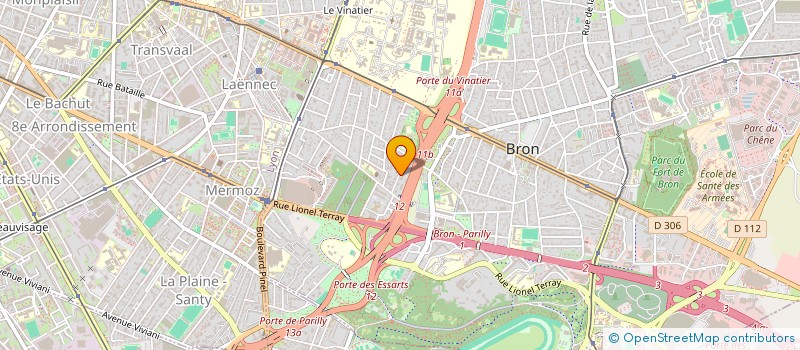 localisation de l'entreprise ASSOCIATION POUR DES ENFANTS NON SCOLARISES, ABANDONNES ET HANDICAPES  BRON