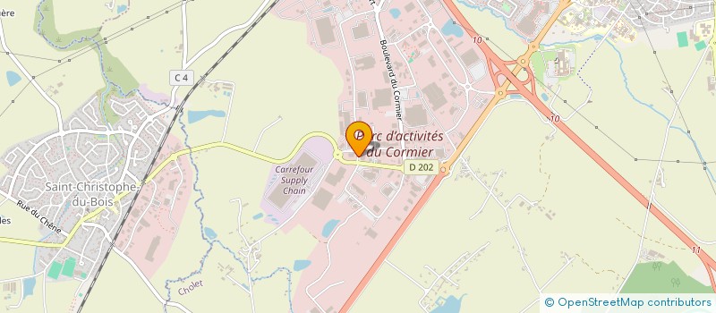localisation de l'entreprise ASSOCIATION POUR DEVELOPPER ET RECONNAITRE LES COMPETENCES QUALIF'PRO à CHOLET