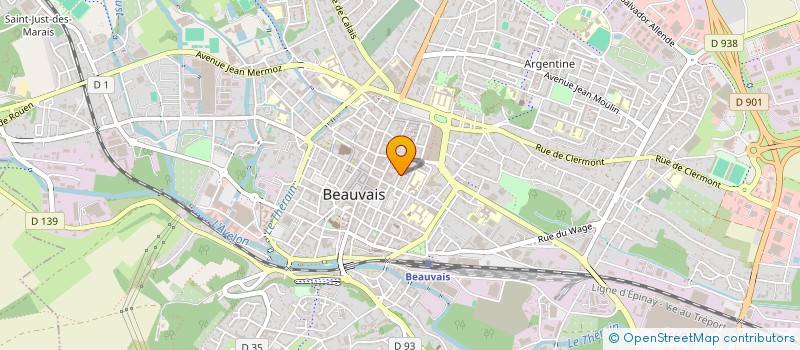 localisation de l'entreprise ASSOCIATION POUR ENFANTS EXCEPT  BEAUVAIS