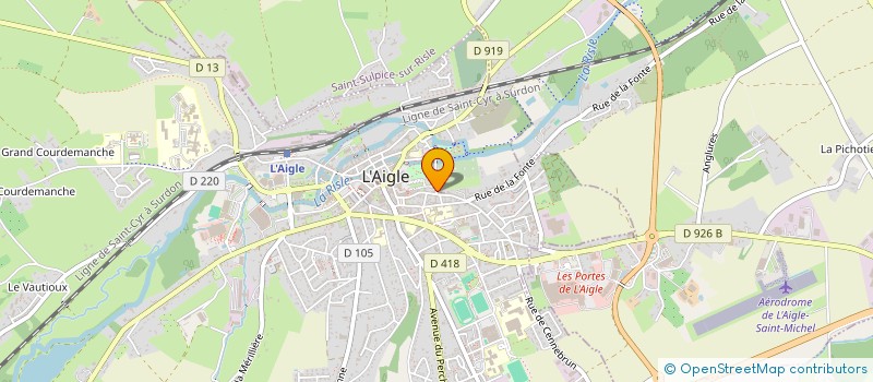 localisation de l'entreprise ASSOCIATION POUR FAVORISER LA LECTURE, L'IMAGINATION, LE CONTE ET L'ECOUTE (ALICE) à L'AIGLE