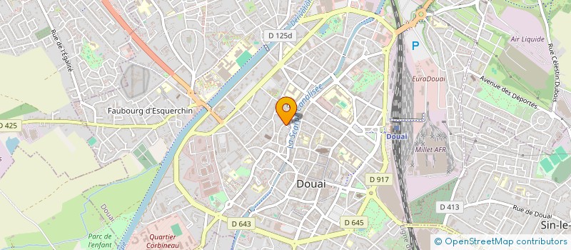 localisation de l'entreprise ASSOCIATION POUR FORMER ET INFORMER LES UTILISATEURS DE COUCHES LAVABLES (AFICL) à DOUAI