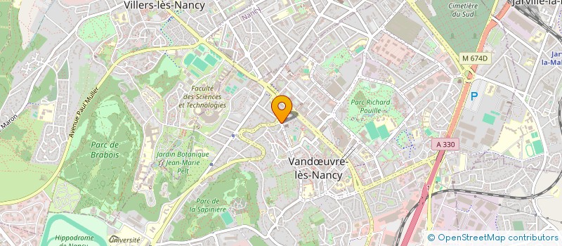 localisation de l'entreprise ASSOCIATION POUR HEBERGEMENT DES ETUDIANTS ET ENSEIGNANTS NANCY à VANDŒUVRE-LES-NANCY