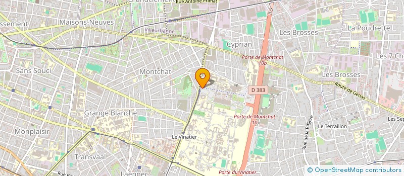 localisation de l'entreprise ASSOCIATION POUR INSTITUT DES EPILEPSIES à BRON