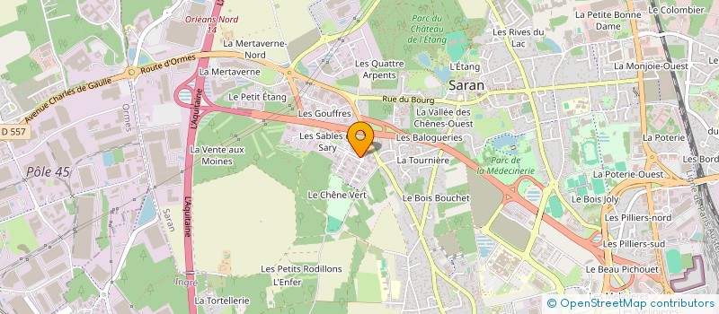 localisation de l'entreprise ASSOCIATION POUR L'ACCOMPAGNEMENT DES PERSONNES EN SITUATION DE HANDICAP DANS LE LOIRET à SARAN