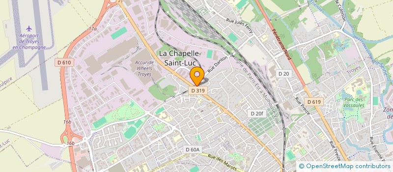 localisation de l'entreprise ASSOCIATION POUR L'ACCUEIL DES TRAVAILLEURS ET DES MIGRANTS à LA CHAPELLE-SAINT-LUC