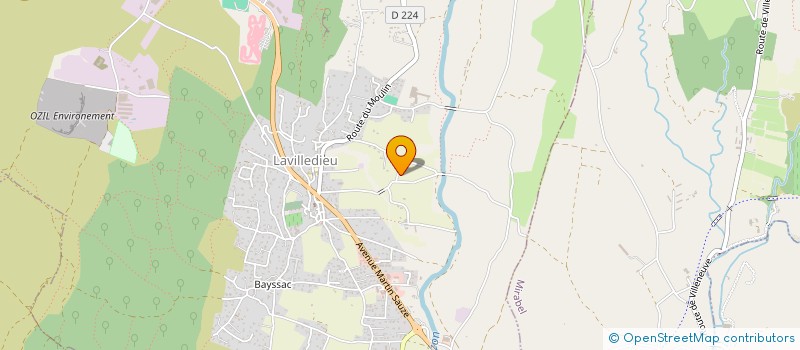 localisation de l'entreprise ASSOCIATION POUR L'ACCUEIL ET LE TRAVAIL DES PERSONNES HANDICAPEES  LAVILLEDIEU