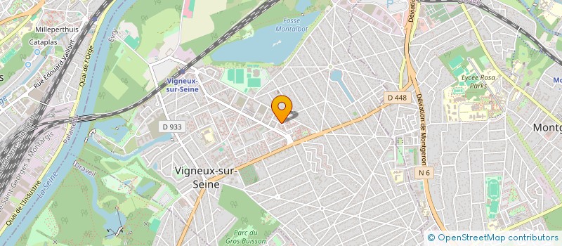 localisation de l'entreprise ASSOCIATION POUR L'AIDE AU DEVELOPPEMENT ET A L'AMENAGEMENT DE LA COMMUNE DE GOURAYE à VIGNEUX-SUR-SEINE