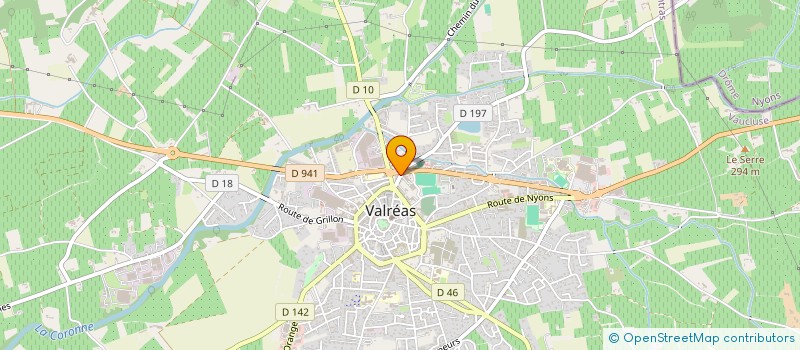 localisation de l'entreprise ASSOCIATION POUR L'AIDE AUX FAMILLES à VALREAS