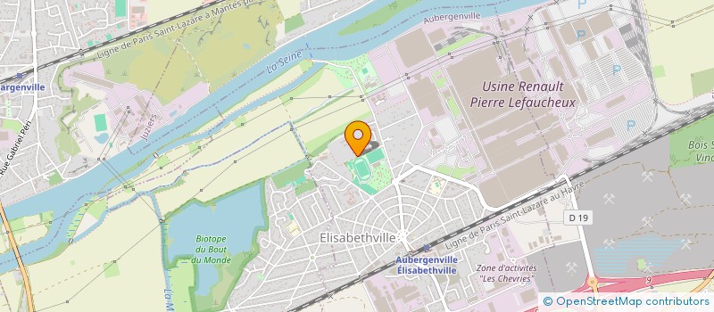 localisation de l'entreprise ASSOCIATION POUR L'AIDE AUX POPULATIONS EN MISERE  AUBERGENVILLE