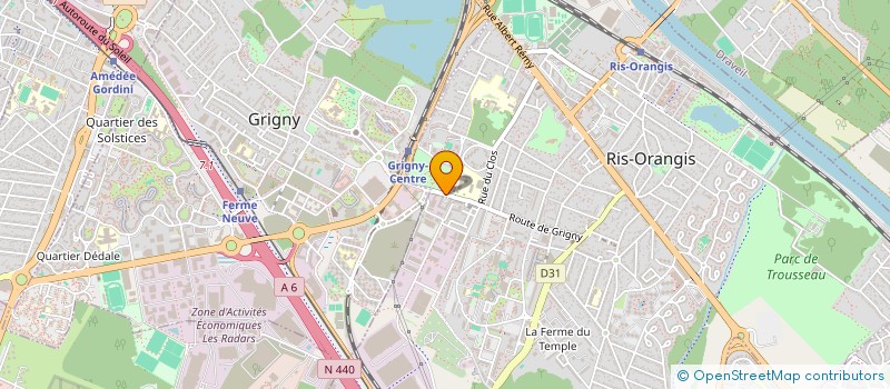 localisation de l'entreprise ASSOCIATION POUR L AIDE L ASSISTANCE ET LE SECOURS MUTUEL-SANTE à RIS-ORANGIS